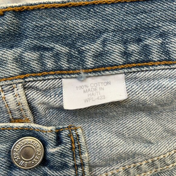 Vintage Men's Levi’s 501 Jeans 32x32 Light Wash 80s-90s Distressed Denim WPL-423 - Picture 7 of 10